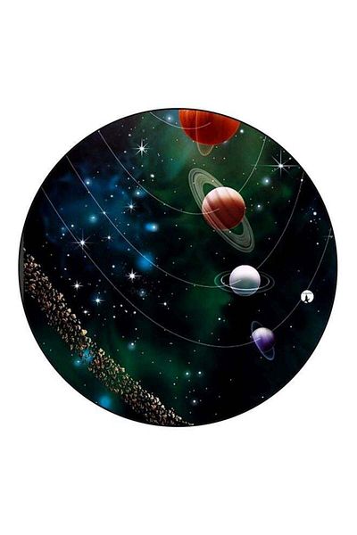 Generic BP Solar Planet Printed Fridge Magnet Blue/Green/Black 5.5cm