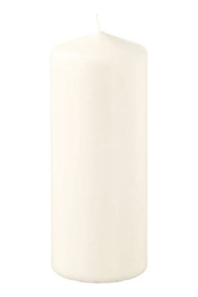 Generic Unscented Block Candle White 15cm