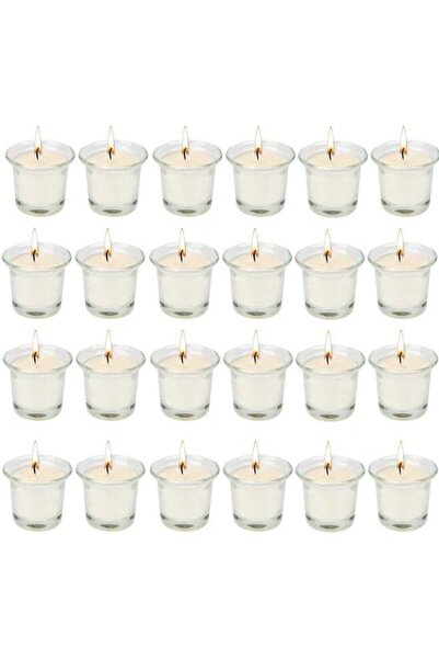 Generic 12Pack Unscented Votive Candles,Glass Votive Candles Bulk,Ideal Gift for Wishing,Hydrotherapy,Weddi