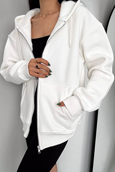 Noa Noa Unisex Zippered Hooded Sweatshirt – Casual Street Style