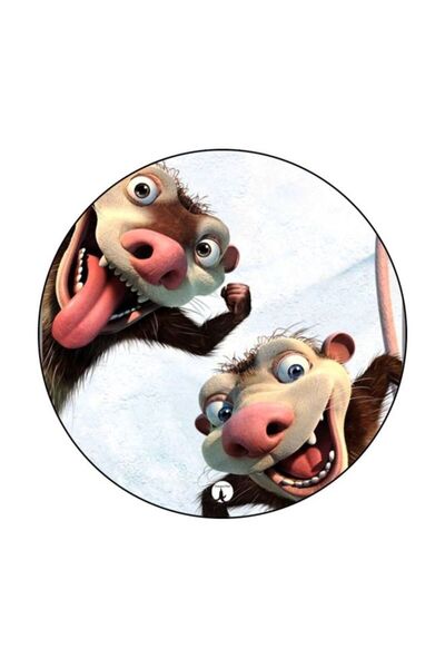 Generic Ice Age Printed Fridge Magnet White/Brown/k