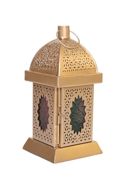 Generic Homesmiths Square Lantern, Gold Color – Stylish Decoration for Home E...