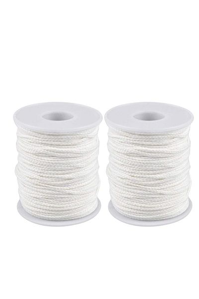 Generic KASTWAVE Candle Wick, 24 Ply Braided Cotton Wick Core Making Kit Low Smoke String Line Universal Sp