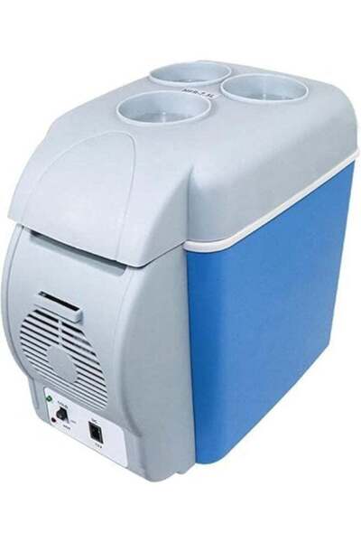 Generic ثلاجة مشروبات صغيرة SUKILO سعة 7.5 لتر - ثلاجة ومبرد محمول للسيارة بقوة 12 فولت للمنزل وغرفة النوم وكاليفورنيا