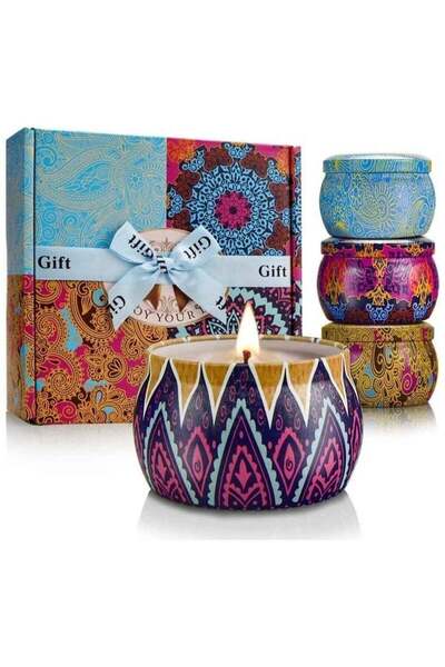 Generic Scented Candles Gift Set, 4 Pack Aromatherapy Candle, Stress Relief G...