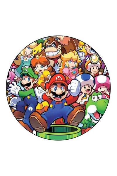 Generic Super Mario Printed Fridge Magnet Red/Green/Blue 5.5cm