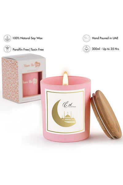 Generic Share the Love Eid Mubarak - Luxury Soywax Scented Candle