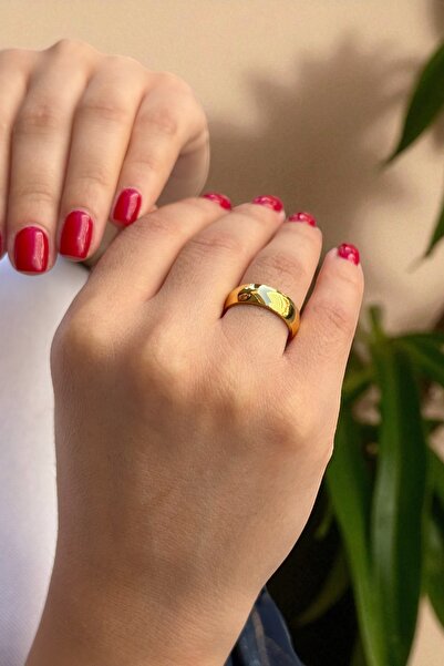 Utku Kuyumculuk 22 AYAR 6 MM KALINLIKTA İÇ DIŞ BOMBELİ ALYANS YÜZÜK