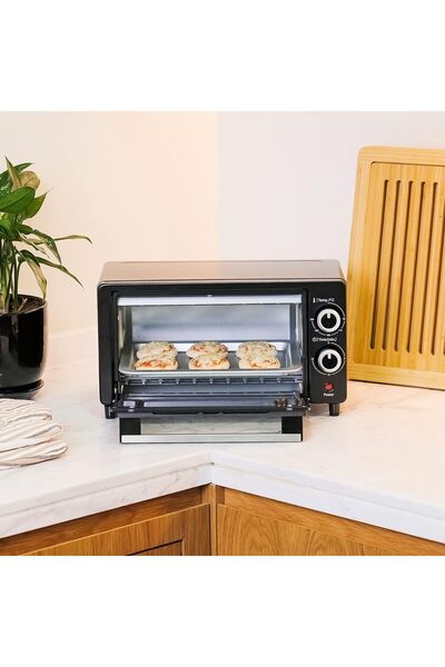 PANASONIC 9L Double Glazed Glass Toaster Oven With Upper & Lower Heaters, Toaster Oven For Baking &
