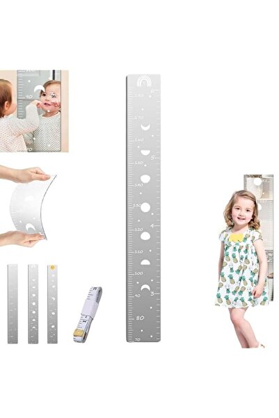 Generic مخطط نمو طول الطفل في المرآة، مخطط ارتفاع المرآة للأطفال، مسطرة ارتفا...