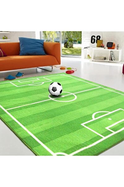 Generic ablieve Kids Rug Football Soccer Field Rug Carpet for Boys Bedroom, Non Slip Play Mat for Boys Girl