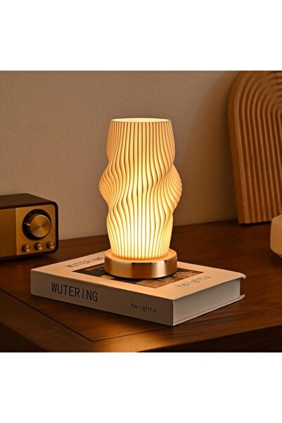 Generic مصابيح Ekkiploi بجانب السرير لغرفة النوم - مصباح طاولة معدني صغير بتح...