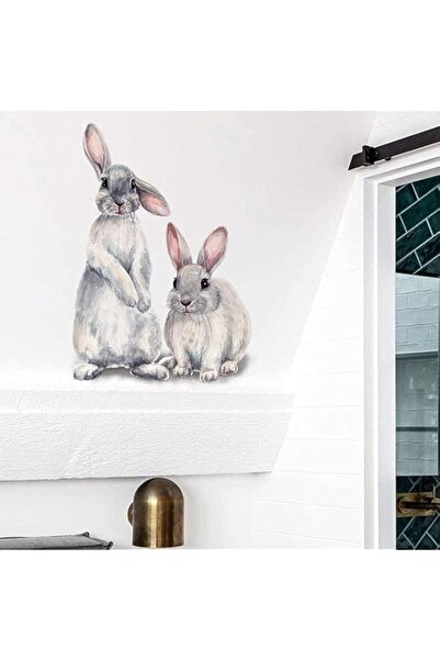 Generic Brand BPA® Cartoon Rabbit Art Decals Bunny Wall Stickers Waterproof V...