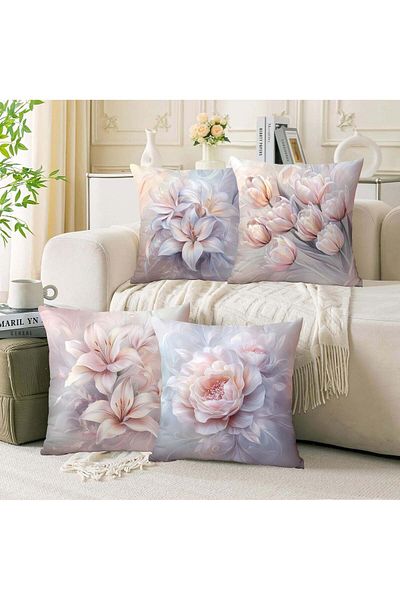 Generic FASHION HOME Set of 4 Cushion Covers Decorative Throw Pillow cases for Living Room Garden Outdoor D