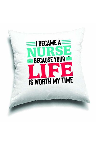 Generic PRINTSHOP4ME Nurse Day Pillow 40 x 40cm - Great Gift for Nurses, Nursing Students, and Medical Staf