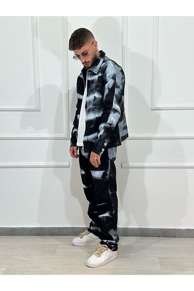 Urban Collection Men's jeans suit, black, urban and versatile style