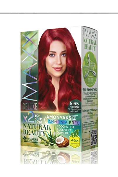 MAXX DELUXE MAXX - صبغة شعر خالية من الأمونيا ( أحمر رماني 5.65 )