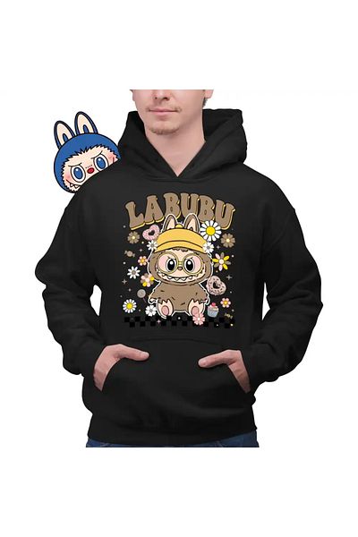 OEM Men's Hoodie Labubu Nerd Power