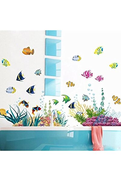Generic Bpa Removable Under The Sea Wall Stickers for Kids Room Decor