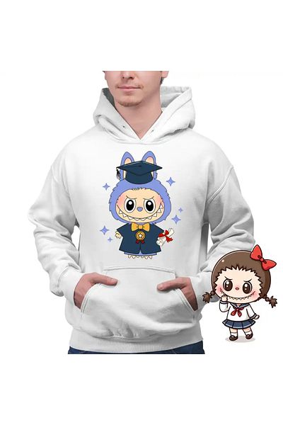OEM Men's Labubu Graduation Hoodie