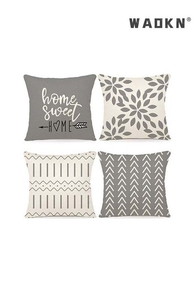 Generic WAOKN 4 Sets of Pillow Covers, Modern Sofa Throw Pillow Cover,Summer Popular Pillowcase Cover Decor