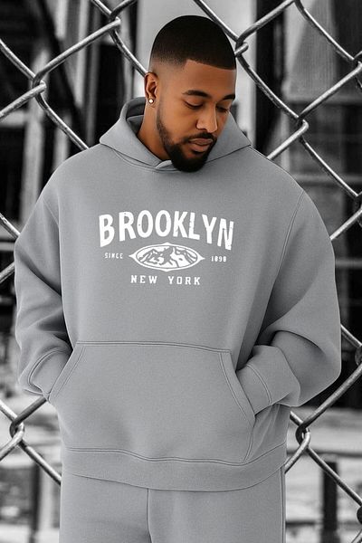 BENROMA ΦΟύτερ με στάμπα BROOKLYN