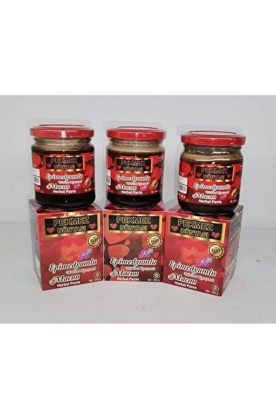 RAHMİS STORE Ballı Bitkisel Macun Pekmez Dünyası 230 Gr. X 3 Adet