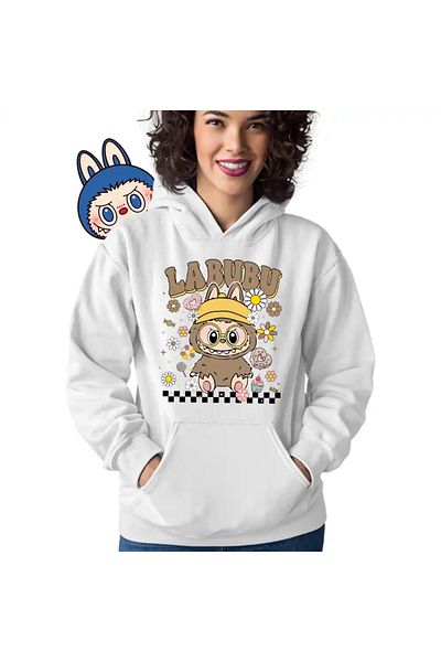 OEM Women's Hoodie Labubu Nerd Power