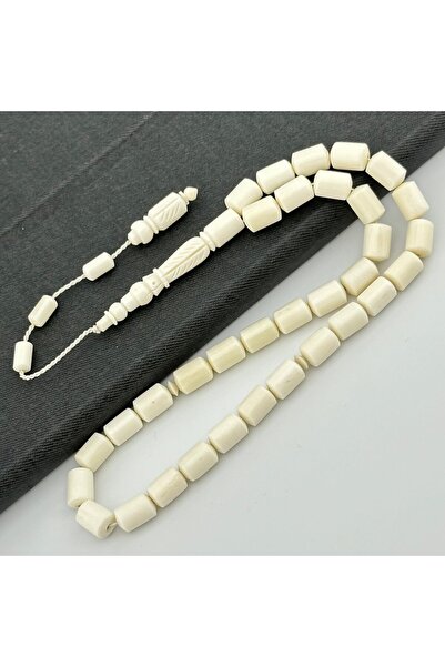 Tasarım Kalem Oyma İşçilikli Deve Kemiği Tesbih