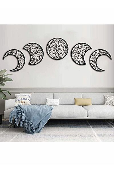 Generic Excefore Moon Decoration Wall Decoration, Art decoration Wall Hanging, Boho Bedroom Decor Home Wall