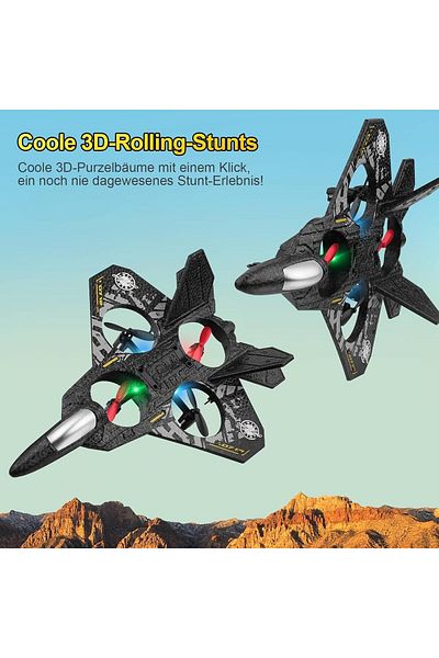 Türkiye RC Aeroplane – 2.4 GHz Remote Control – 6‑Axis Gyroscope, EPP Foam Durability, Hover Mode, 360