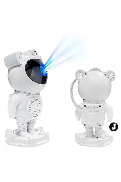 Generic Gravity "NEW Star Night Lamp Galaxy Projector â€“ LED Robot Spaceman Design for Kids' Bedroom Ceili