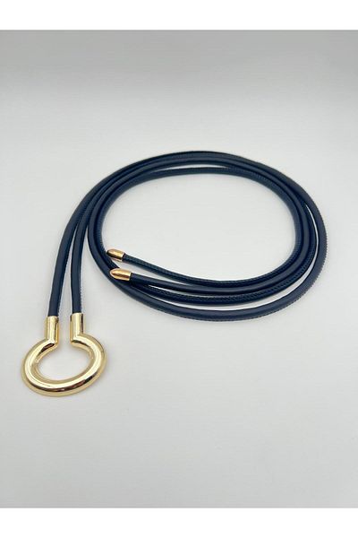 Descoin Cord Women's Belt, Jacket Belt, Dress Belt, Rope Belt