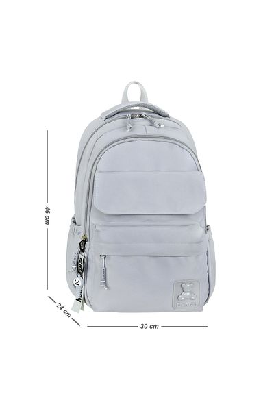 Çanta Sepetim Water Resistant Luxury Casual School Bag with Accessories