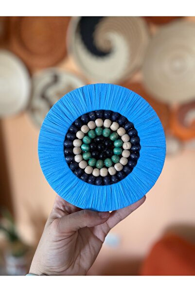 Aylak Tasarım Aylak şeyler mini nazarlık nazar boncuğu duvar dekoru (15 cm)