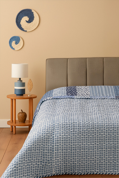 BELENAY HOME Briva Double Sided Multi-Purpose Double Bedspread 195 X 220 cm