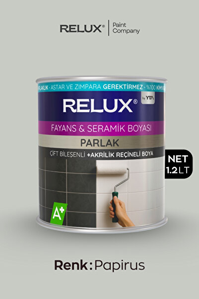 Relux Paint Fayans Boyası – Astarsız ve Vernik Gerektirmez, Parlak, Kimyasal ...