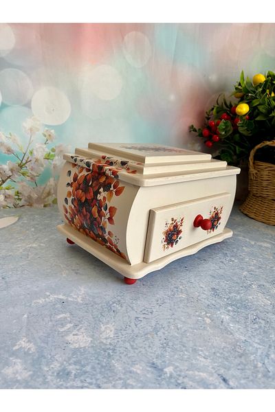 Bypinaryuksel Single Drawer Design Jewelry Box,Organizer