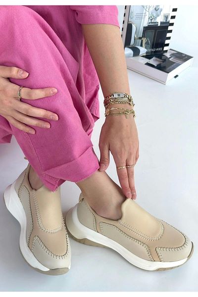 STILVANA Kendy Beige Skin Sports Shoes