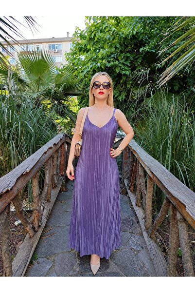 Esperar Rochie cu bretele de culoare liliac