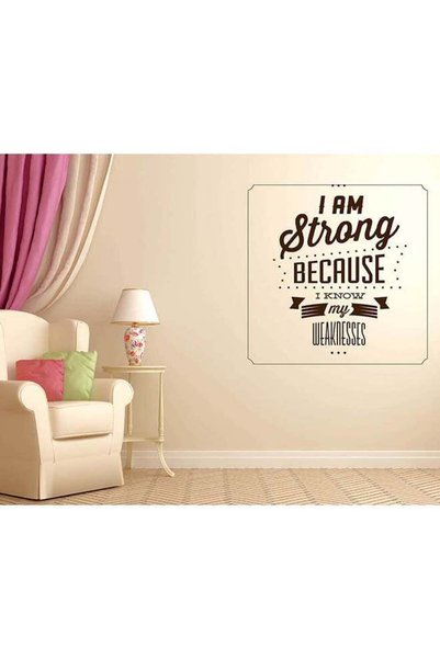 Generic Quote Wall Sticker Black 50x50cm