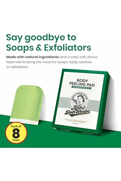 Moms Bath Recipe Original Body Exfoliating Pad by Mom's Bath Recipe - Foaming Shower Gloves for All-in-One Exfoliatio