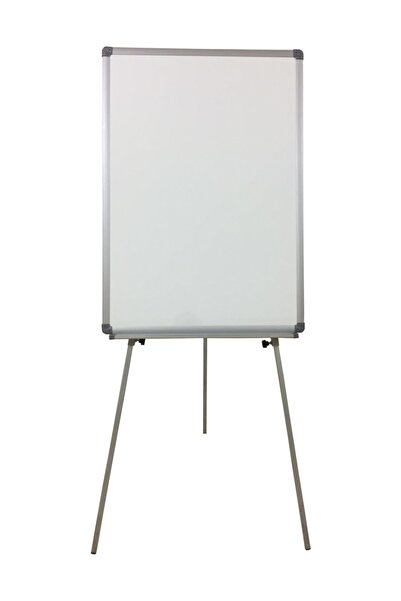 40x55 Teleskopik Ayaklı Beyaz Yazı Tahtası, Gri, şık ve kullanışlı tasarım
