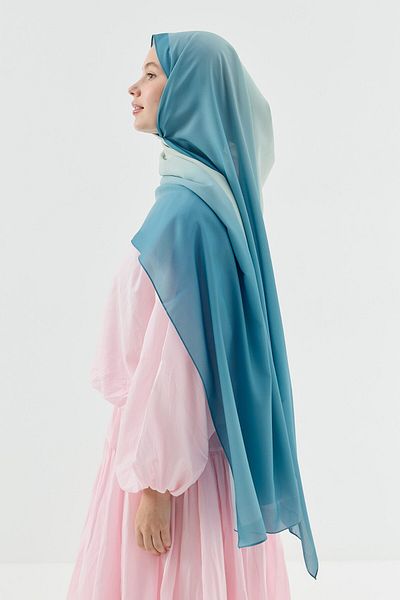 Modakaşmir Velora Gradient Pattern Prose Shawl