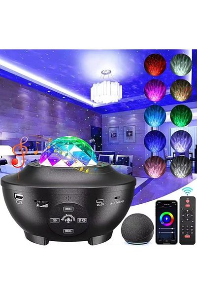 Generic Starlight Bedroom RGB Projector Night Light Starry Led Stage Led Kids Color Lamp Planet Star Univer