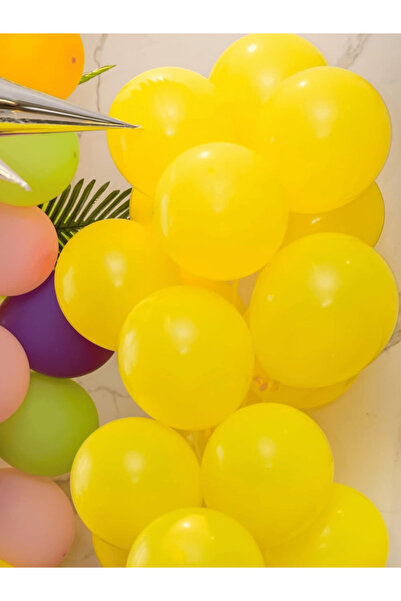 Bunloon Yellow Balloon 50 Pieces Pastel Color – Bulk Organization and Decoration Set
