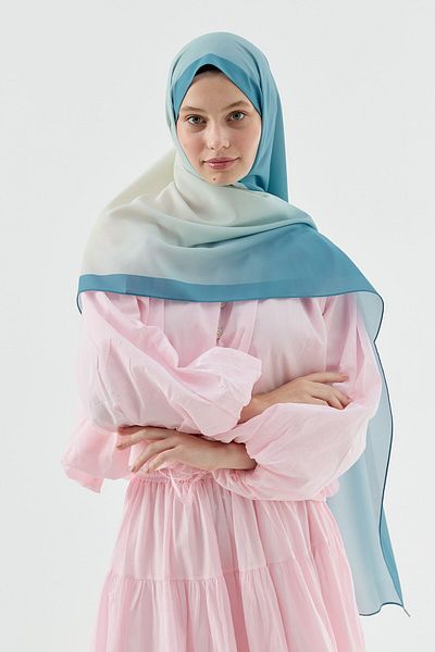 Modakaşmir Velora Gradient Pattern Prose Shawl