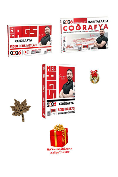 Yargı Yayınları 2026 MEB AGS KPSS Coğrafya Seti Engin Eraydın (4 Ürün Hediyeli)