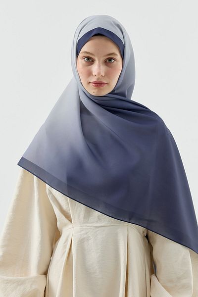 Modakaşmir Velora Gradient Pattern Prose Shawl