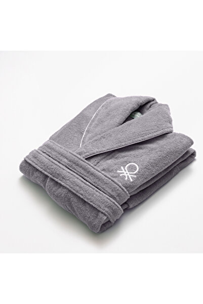 Benetton Μπουρνούζι Γκρι 100% βαμβάκι